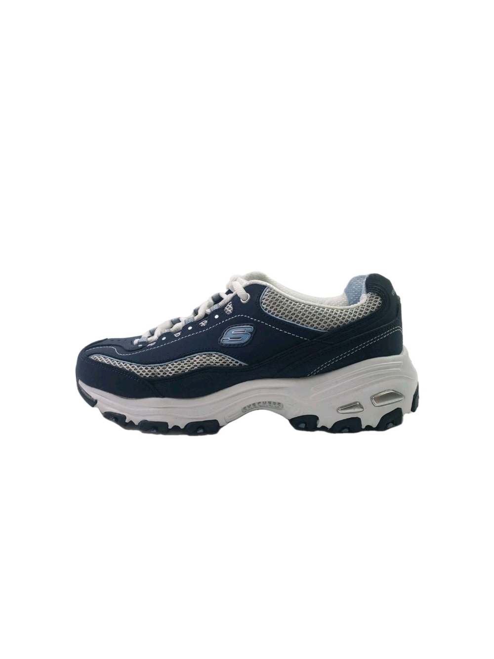 Skechers D-Light Blue and White Women's Athletic Shoe Size 8 New